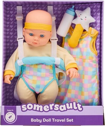 Somersault Assorted 40cm Baby Doll Travel Set