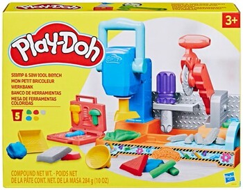 NEW Play-doh Stamp N’ Saw Tool Bench