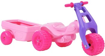 Avoca ATV Ride On with Trailer - Pink
