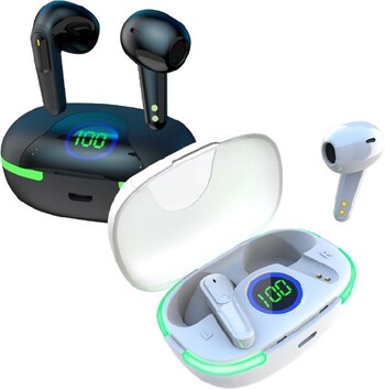 Laser TWS Earbuds with LED Display