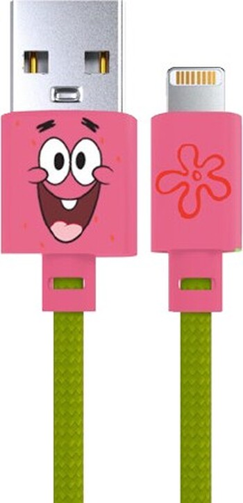 NEW SpongeBob SquarePants Lightning to USB-A Cable - Patrick