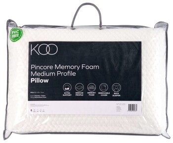 KOO Air Flow Memory Foam Medium Profile Pillow