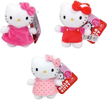 Hello Kitty Mini Plush Bag Tag - Assorted