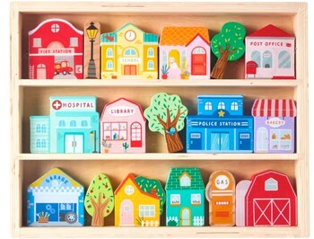 18 Piece Town Puzzle Gift Pack