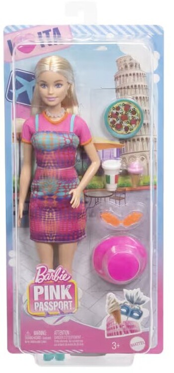 Barbie Pink Passport Doll and Accessories