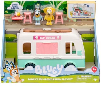 NEW Bluey Holiday Ice Cream Truck Exclusive Playset