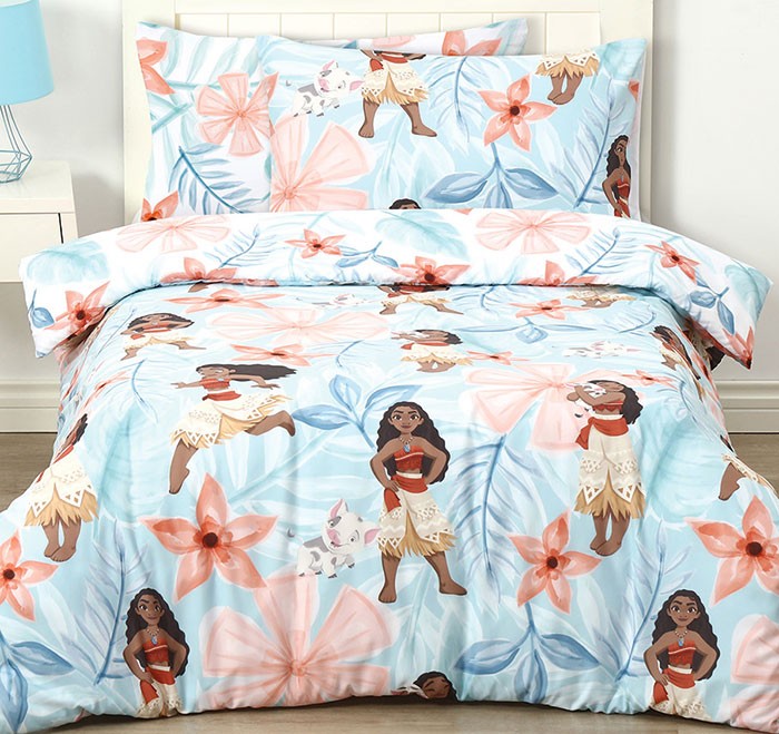 Disney Moana Floral Quilt Cover Set 