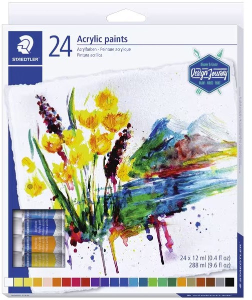 Staedtler 24 Pack Acrylic Paint 12mL - Officeworks Catalogue - Salefinder