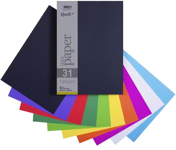 Quill A4 Paper 125gsm Assorted 250 Pack Officeworks Catalogue