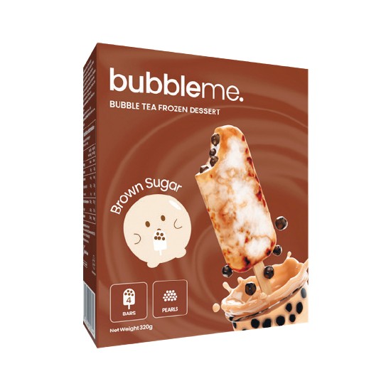 Bubbleme Bubble Tea Ice Cream Sticks 320g Pk 4 From the Freezer