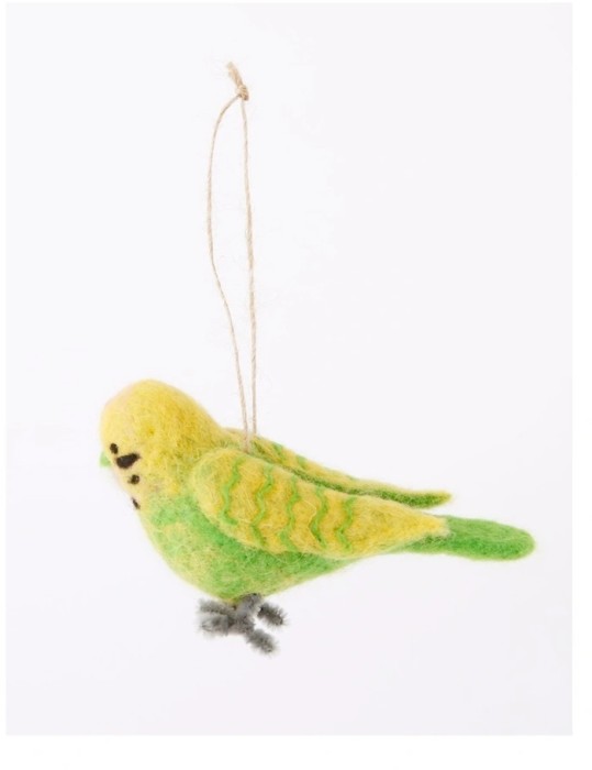 Australian House & Garden Eucalyptus Felt Budgie Bird Ornament Myer