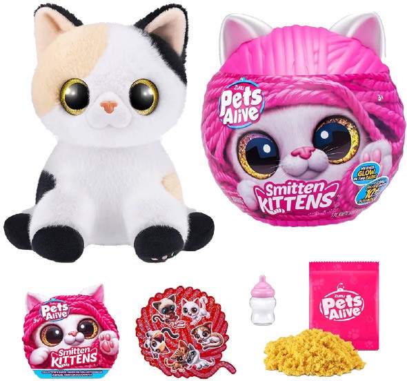 Pets Alive Smitten Kittens Interactive Plush - Assorted^ - Toymate ...