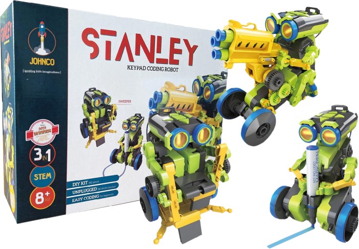 Johnco - Stanley: 3-in-1 Keypad Coding Robot