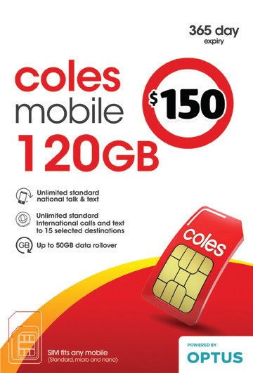 coles sim card optus