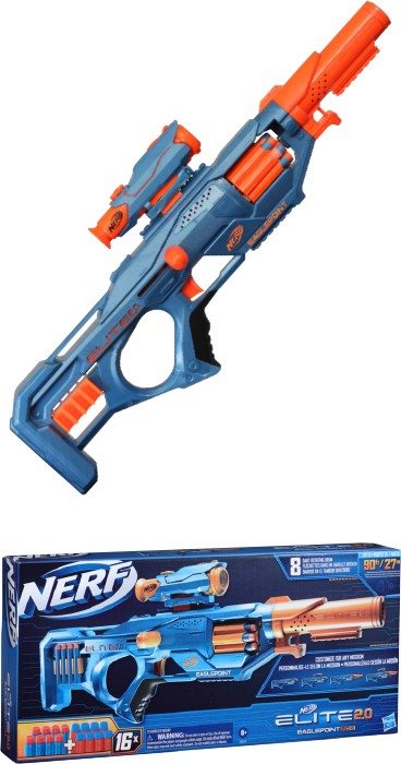 NERF Elite 2.0 Eaglepoint RD-8 Blaster from Hasbro Review! 