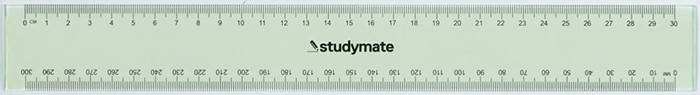 Studymate Plastic Ruler 30cm Fluoro Pink