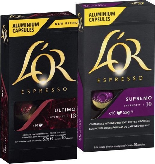 L'OR Ultimo - 10 Aluminium Nespresso compatible coffee capsules