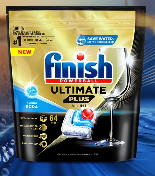 Finish Ultimate Plus All In 1 Dishwashing Tablets 64 Pack - Coles