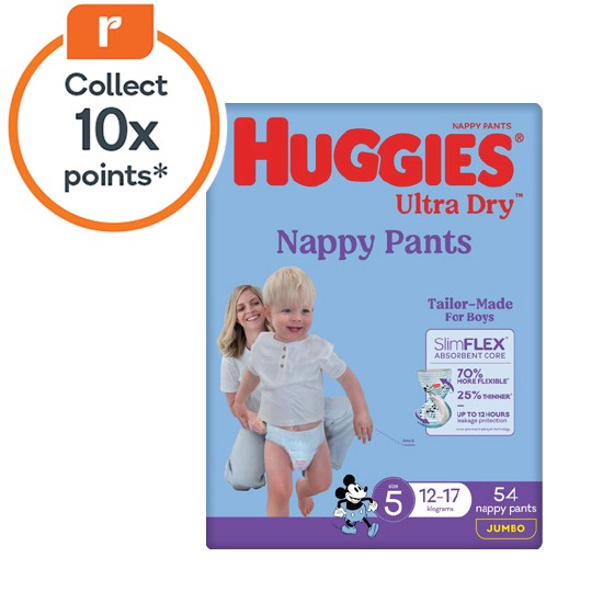 Huggies Ultra Dry Nappy Pants Pk 48-62 - Woolworths Catalogue - Salefinder