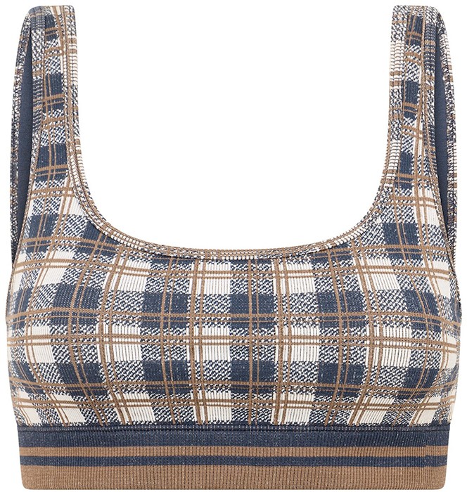Charley Gingham Sports Bra | Anthropologie Singapore Official Site