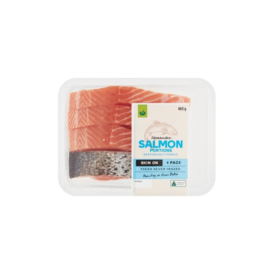 Woolworths Salmon Portions Skin On 460g - Woolworths Catalogue - Salefinder