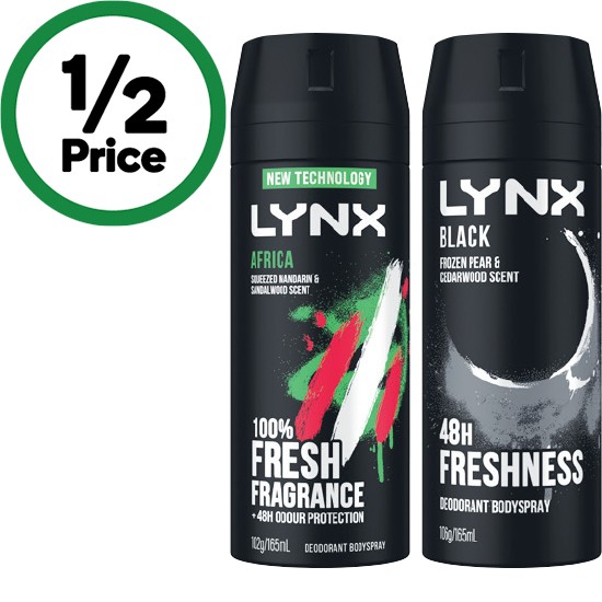 Lynx discount deodorant woolworths