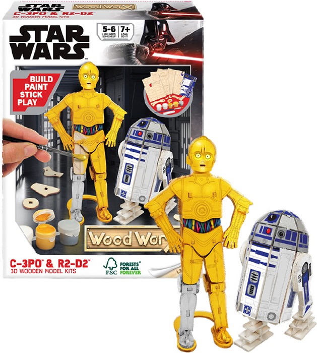 Wood Worx Star Wars Twin Pack R2D2 C3PO Toymate Catalogue