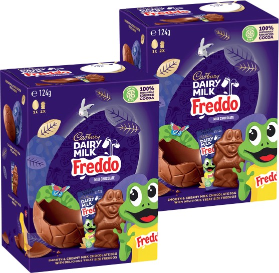 Cadbury Dairy Milk Freddo Egg Gift Box 124g* - IGA Catalogue