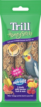 Trill Honey Sticks Bird Treats 3 Pack Selected Varieties - IGA ...