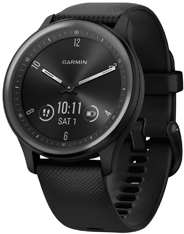 Garmin Vivomove Sport Hybrid Smart Watch - Black