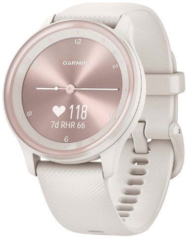 Garmin Vivomove Sport Hybrid Smart Watch - Ivory