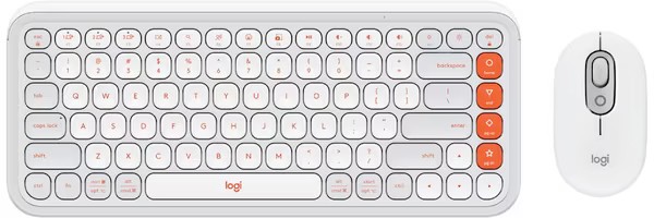 Logitech POP Icon Keyboard & Mouse Combo - Off White