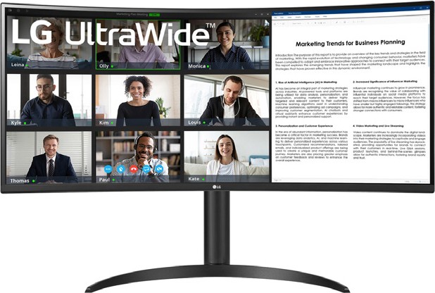 LG 34" UWQHD Curved Monitor†