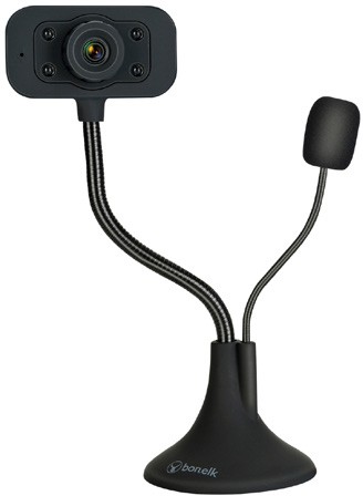 Bonelk Full HD USB Desktop Webcam Flexible Neck