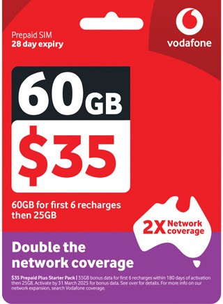 Vodafone $35 Starter Pack