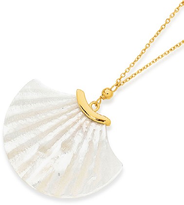 9ct Gold 45cm Mother of Pearl Necklet