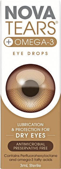 Nova Tears +Omega-3 Eye Drops 3mL