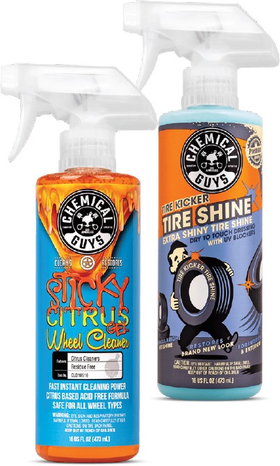 Chemical Guys Tire Shine and Wheel Cleaner Combo