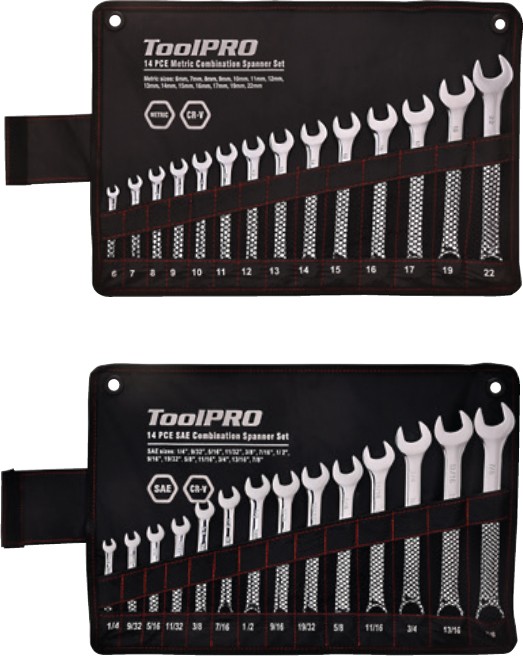 ToolPRO 14 Pce Spanner Set