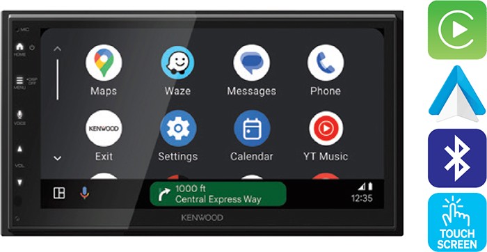 Kenwood 6.8” Apple Carplay & Android™ Auto Digital Media Player