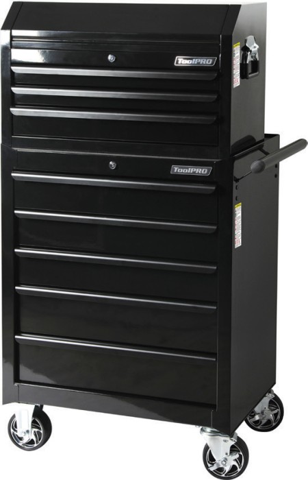 ToolPRO 26” Black Chest & 27” Black Cabinet Combo