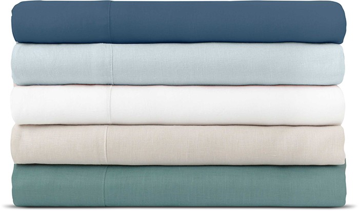 Australian House & Garden Sandy Cape Washed Belgian Linen Sheet Set#