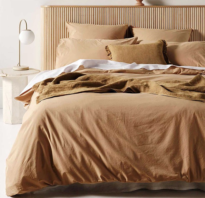 Aura Home Evie Organic Stonewash Quilt Cover^