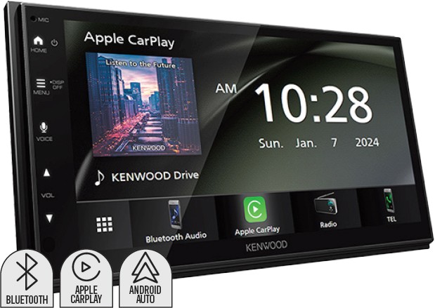 Kenwood 6.8” AV Head Unit Receiver with Apple Carplay/Android