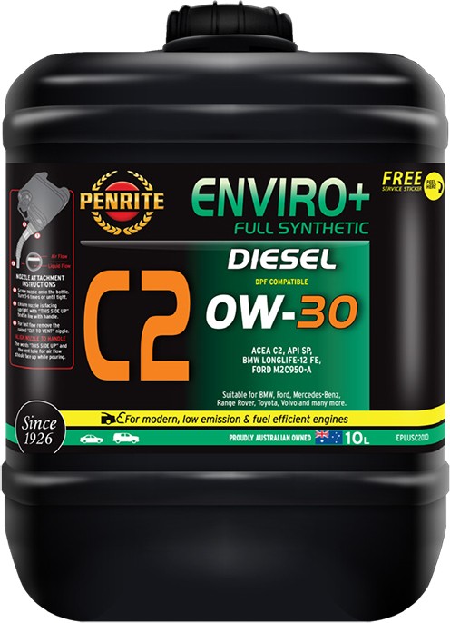 Penrite Enviro+ C2 0W-30 Full Synthetic 10L