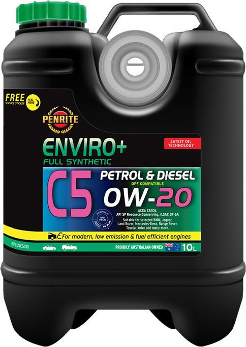 Penrite Enviro+ C5 0W-20 Full Synthetic 10L