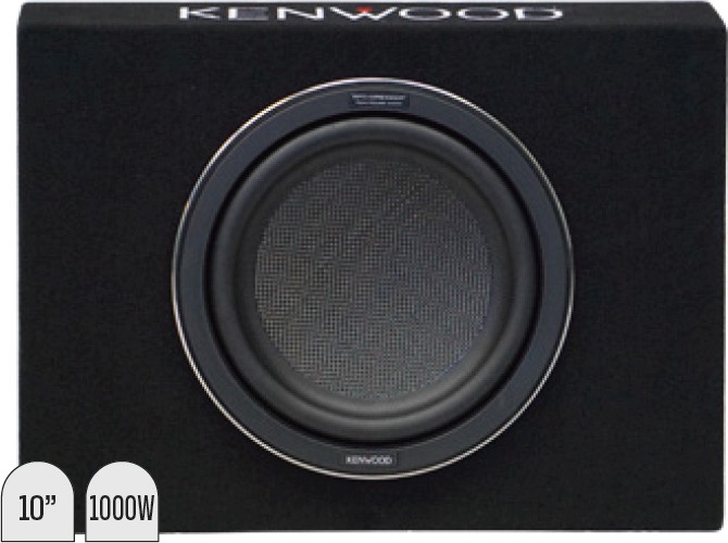 Kenwood 10” Shallow Subwoofer Enclosure