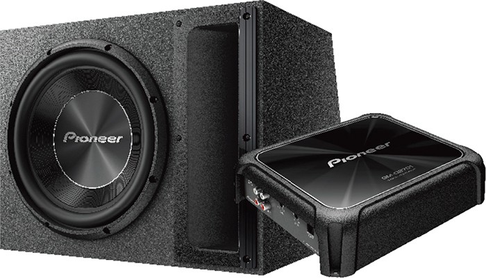 Pioneer 12” a Series Subwoofer in Custom Sealed Enclosure & Class D Mono Channel Amplifier 1600W Max