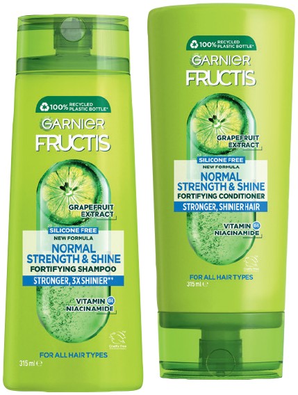 Garnier Fructis Shampoo or Conditioner 315mL Selected Varieties