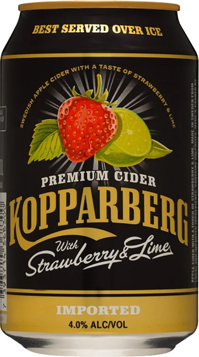 Kopparberg Strawberry & Lime Cider Cans 330mL